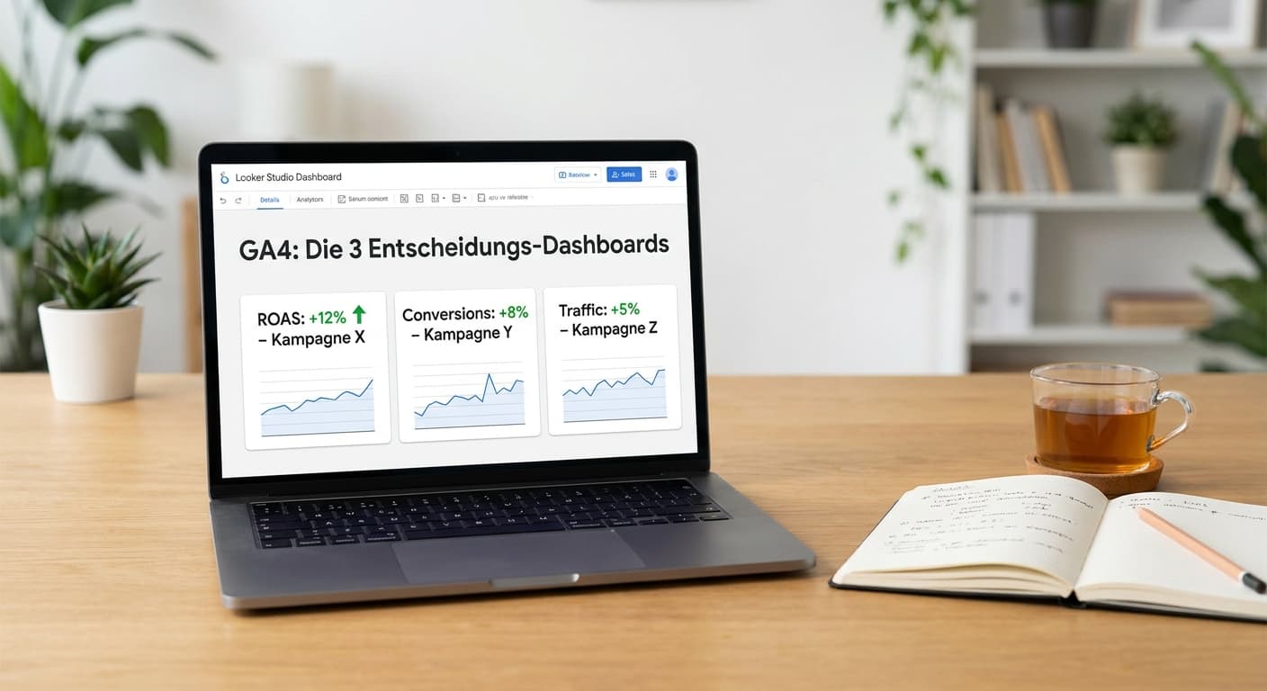 Looker Studio Dashboards mit GA4: die drei, die wirklich Entscheidungen tragen