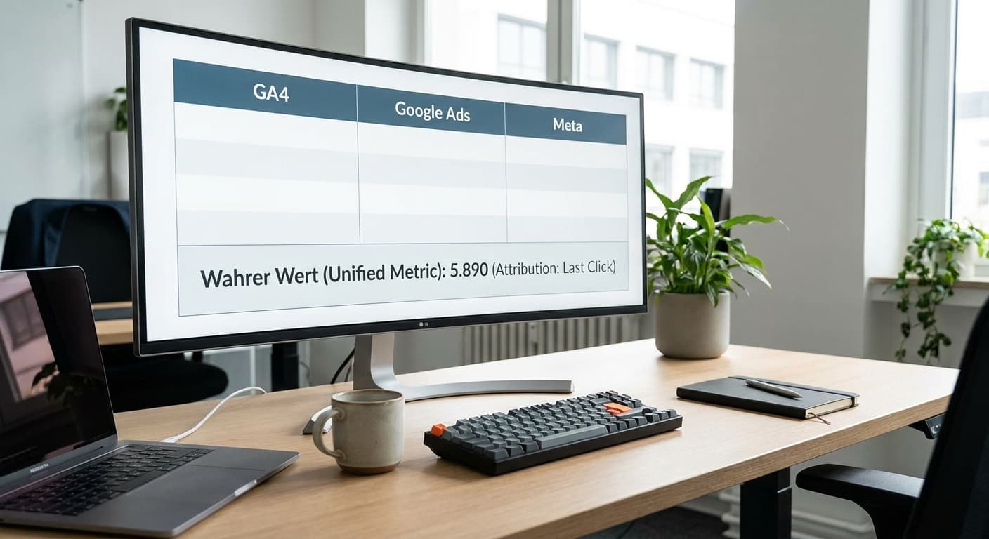 Warum GA4, Google Ads und Meta unterschiedliche Zahlen zeigen (und welche stimmt)