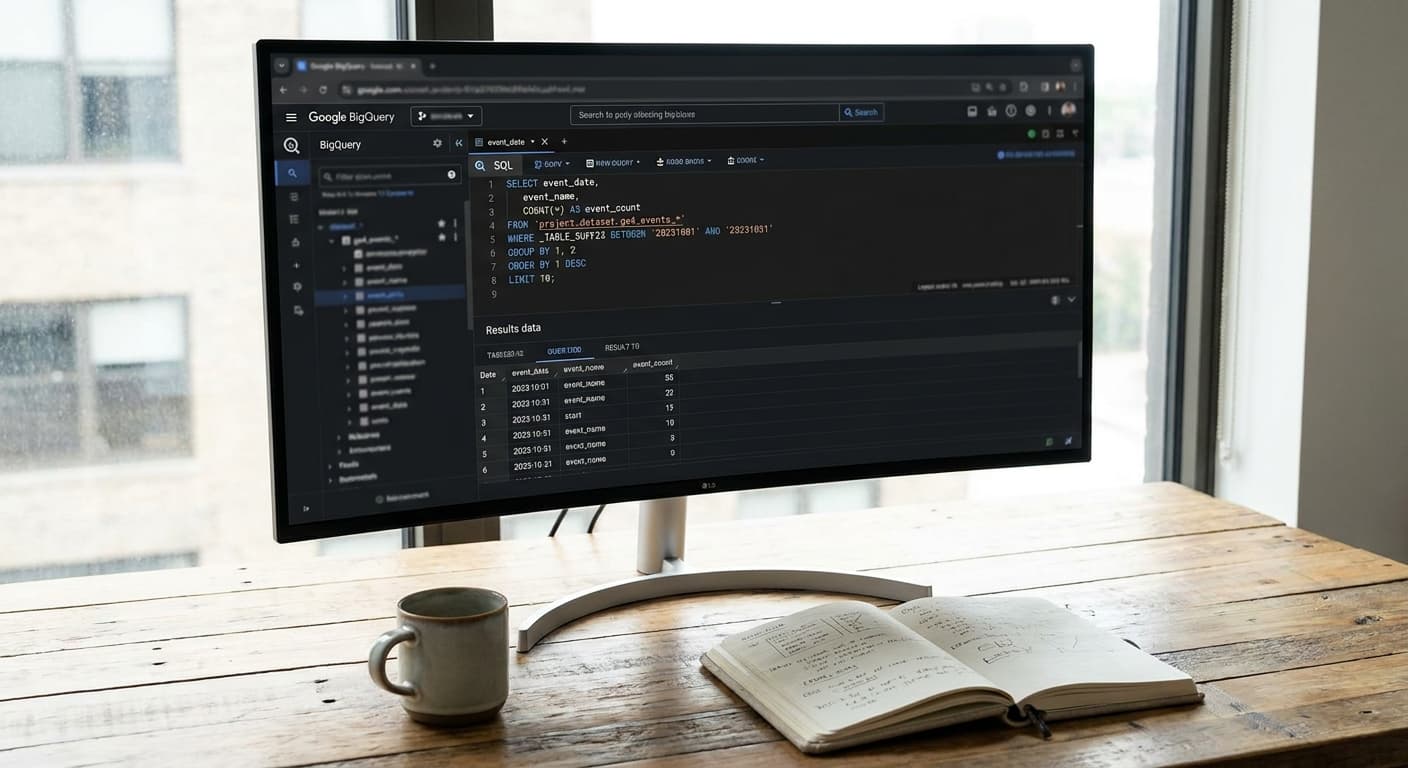 GA4-Rohdaten mit BigQuery nutzen: Export, Datenschema & erste SQL-Abfragen