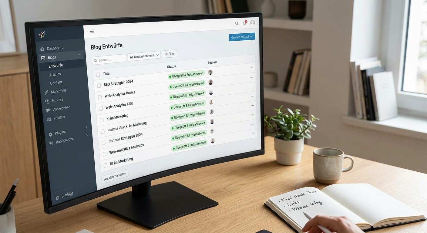 KI-Redaktionsworkflow aufbauen: Wie du KI-Content schnell und verlässlich machst